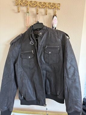 Men's Black Bomber Jacket by Alvado